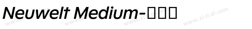 Neuwelt Medium字体转换